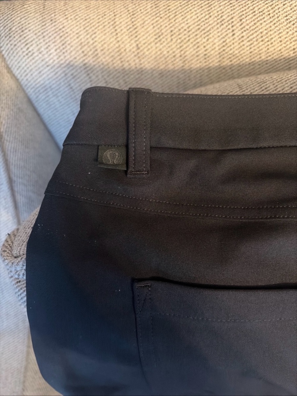lululemon athletica Black High-Waist Pants with Snap Detail - Picture 4 of 5